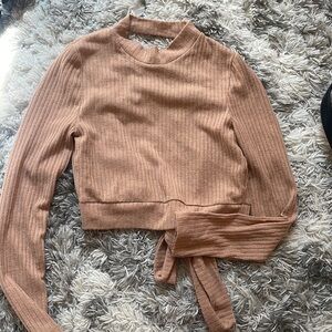 Backless sweater top